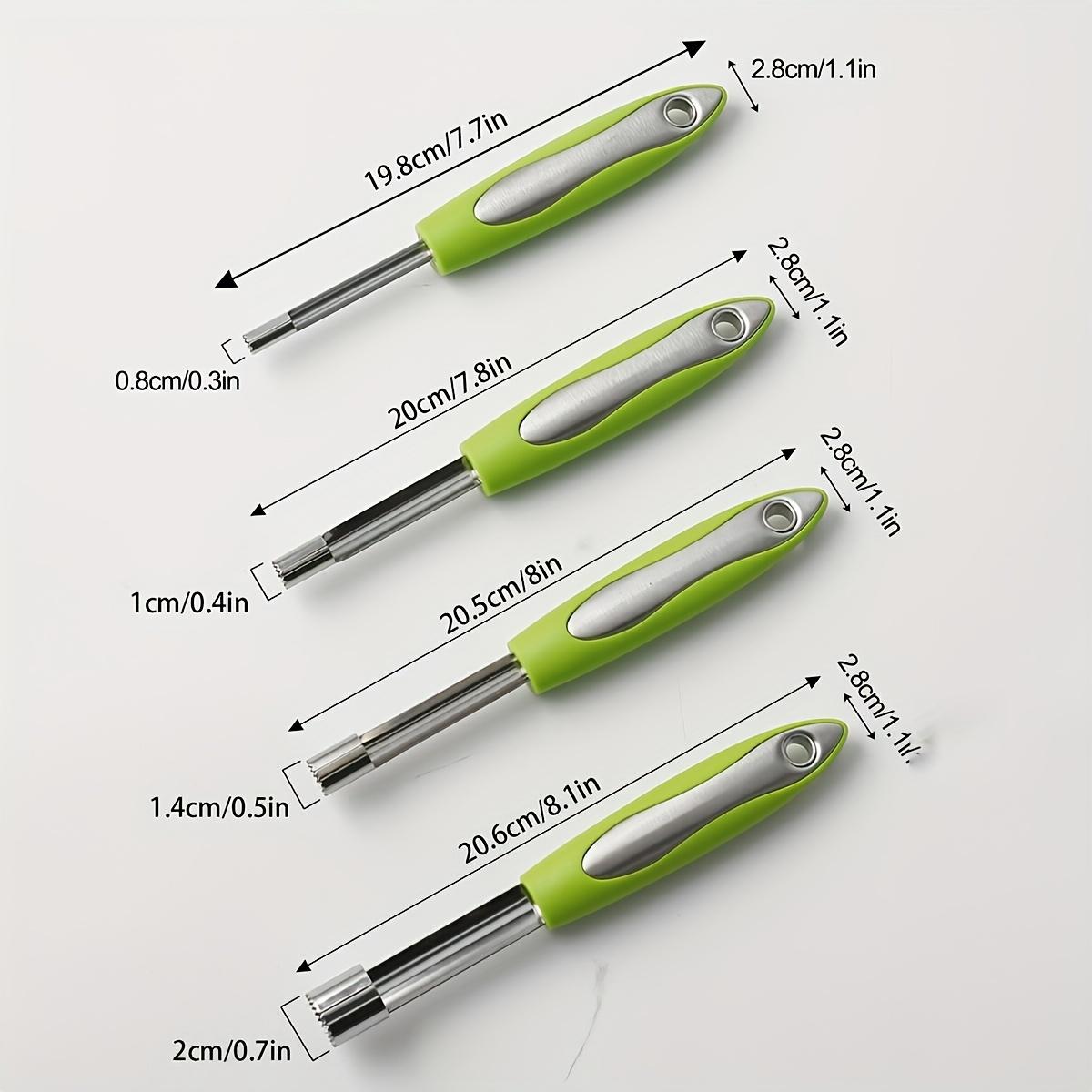 4 шт. из нержавеющей стали удалитель сердцевины яблока и зизифуса с нескользящей подвесной ручкой, овощечистка для фруктов и овощей, кухонная утварь и инструмент 4pcs
4 шт. из нержавеющей стали удалитель сердцевины яблока и зизифуса с нескользящей подвесной ручкой, овощечистка для фруктов и овощей, кухонная утварь и инструмент 4pcs