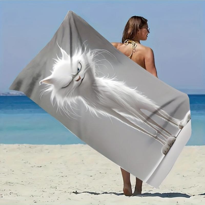 1pc Long-legged Cat Pattern Beach Towel, Suitable for Seaside Beach,Camping Travel, Yoga Fitness Multi-purpose Beach Towel W40*H60(CM)
1pc Long-legged Cat Pattern Beach Towel, Suitable for Seaside Beach,Camping Travel, Yoga Fitness Multi-purpose Beach Towel W40*H60(CM)