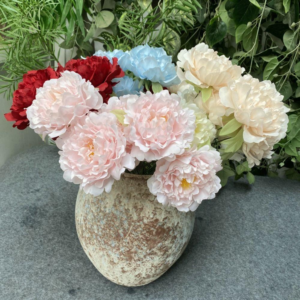 Silk Petals Artificial Flower Peony 5 Forks 5 Heads Faux Flower Bog Peony Bridal Bouquets світло-рожевий колір
Silk Petals Artificial Flower Peony 5 Forks 5 Heads Faux Flower Bog Peony Bridal Bouquets світло-рожевий колір