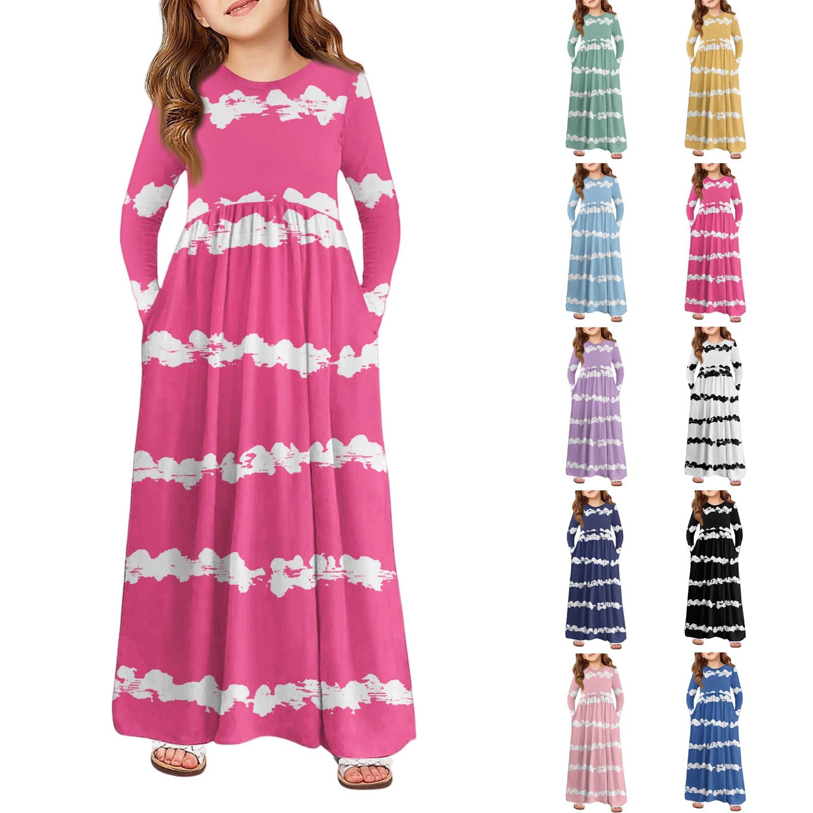Girls Maxi Dress - Long Sleeve Pocket Dress 110 білий
Girls Maxi Dress - Long Sleeve Pocket Dress 110 білий
