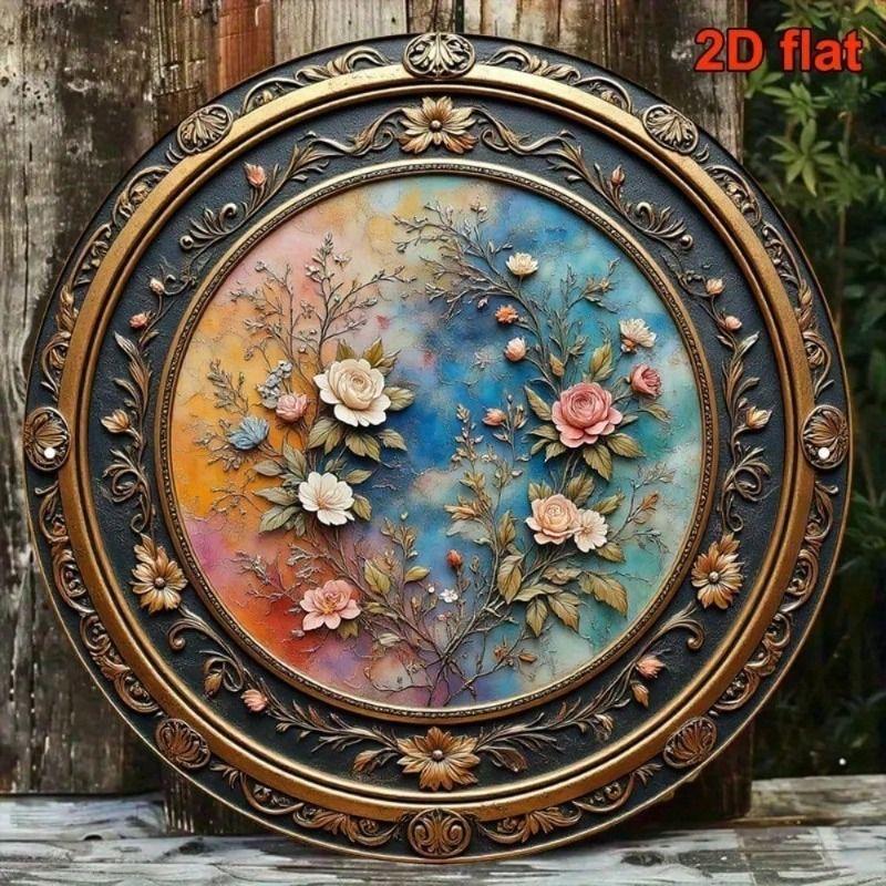 Metal Poster Wall Art Pink Peach Gold Floral Baroque for Living Room
Metal Poster Wall Art Pink Peach Gold Floral Baroque for Living Room