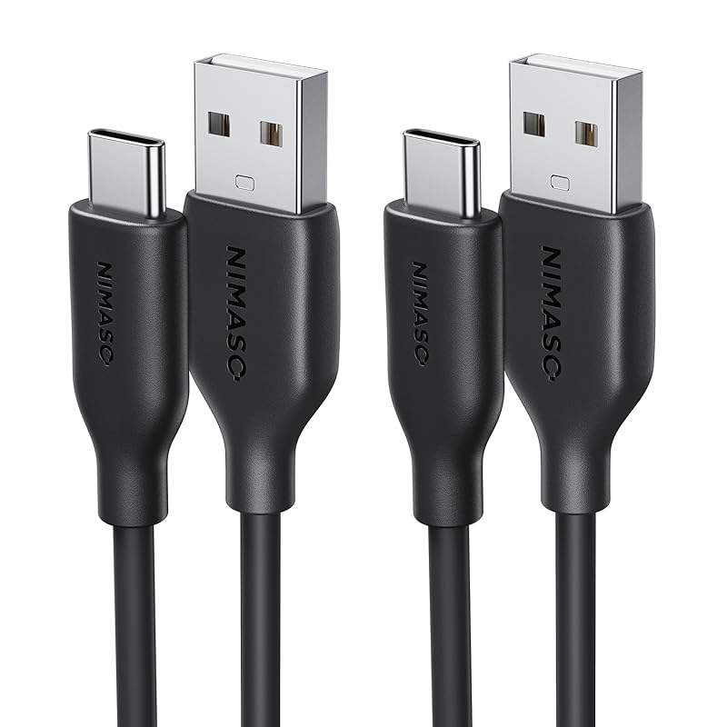 NIMASO USB-A & USB-C cable tangle free cable Adopts silicone material USB Type C 2.0 iPhone16/iPhone16pro/iPhone16promax//iPhone16Plus /15 series
NIMASO USB-A & USB-C cable tangle free cable Adopts silicone material USB Type C 2.0 iPhone16/iPhone16pro/iPhone16promax//iPhone16Plus /15 series
