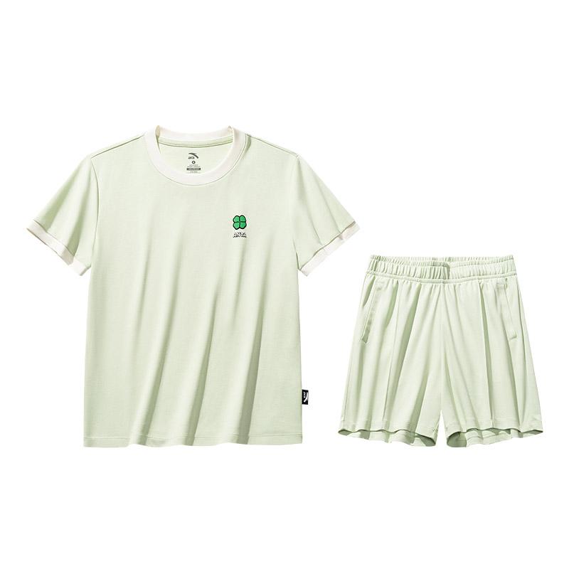 Anta X Super Plant Collaboration Comfortable Simple Round Neck Short Sleeve Top Casual Mid Waist Shorts Set Women sets Yuca-Green 962528203-2 S
Anta X Super Plant Collaboration Comfortable Simple Round Neck Short Sleeve Top Casual Mid Waist Shorts Set Women sets Yuca-Green 962528203-2 S