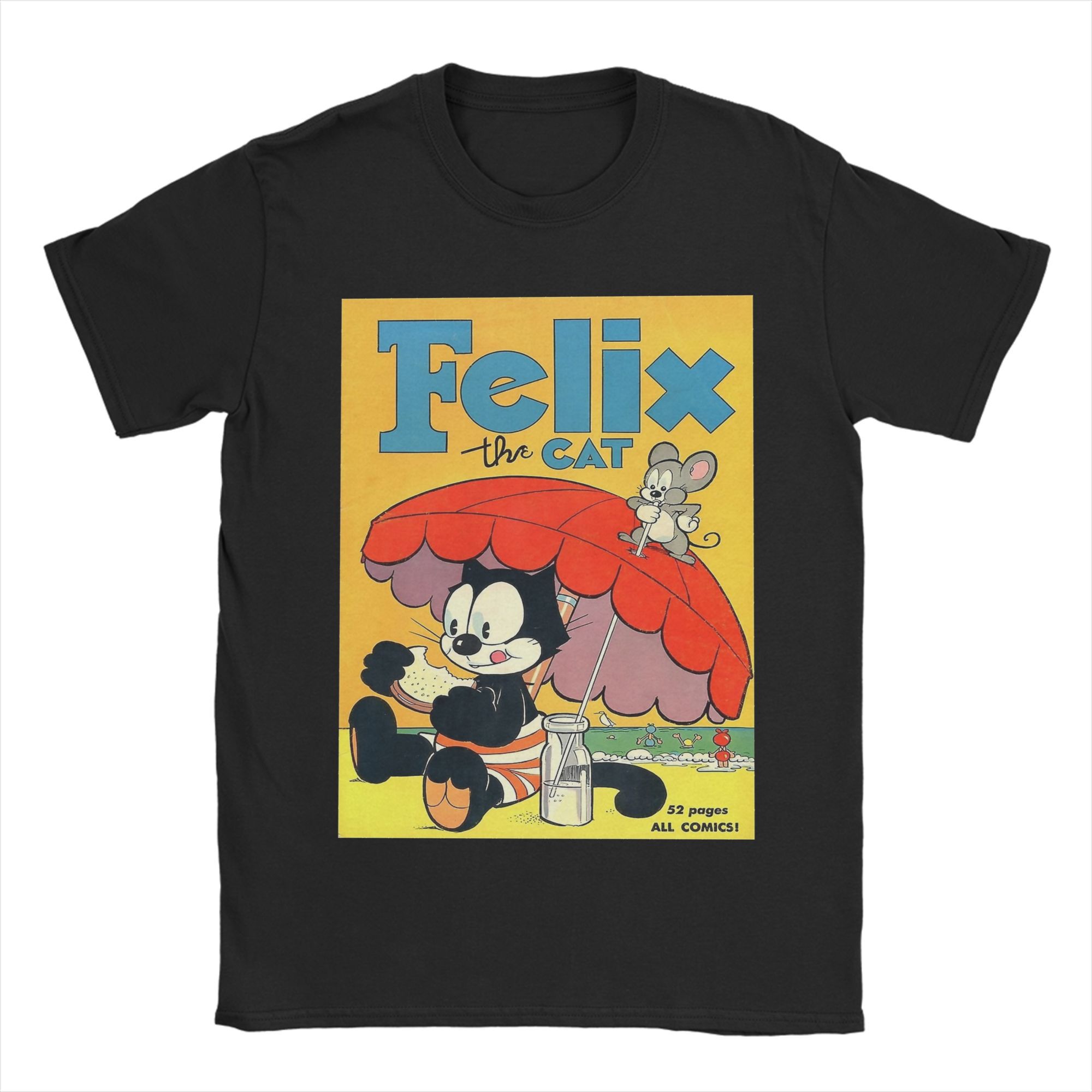 F-Felix the Cat At the Beach Merch Unisex T Shirt 100% Cotton Tee Fashion Tops T-shirt 5XL різнокольоровий
F-Felix the Cat At the Beach Merch Unisex T Shirt 100% Cotton Tee Fashion Tops T-shirt 5XL різнокольоровий