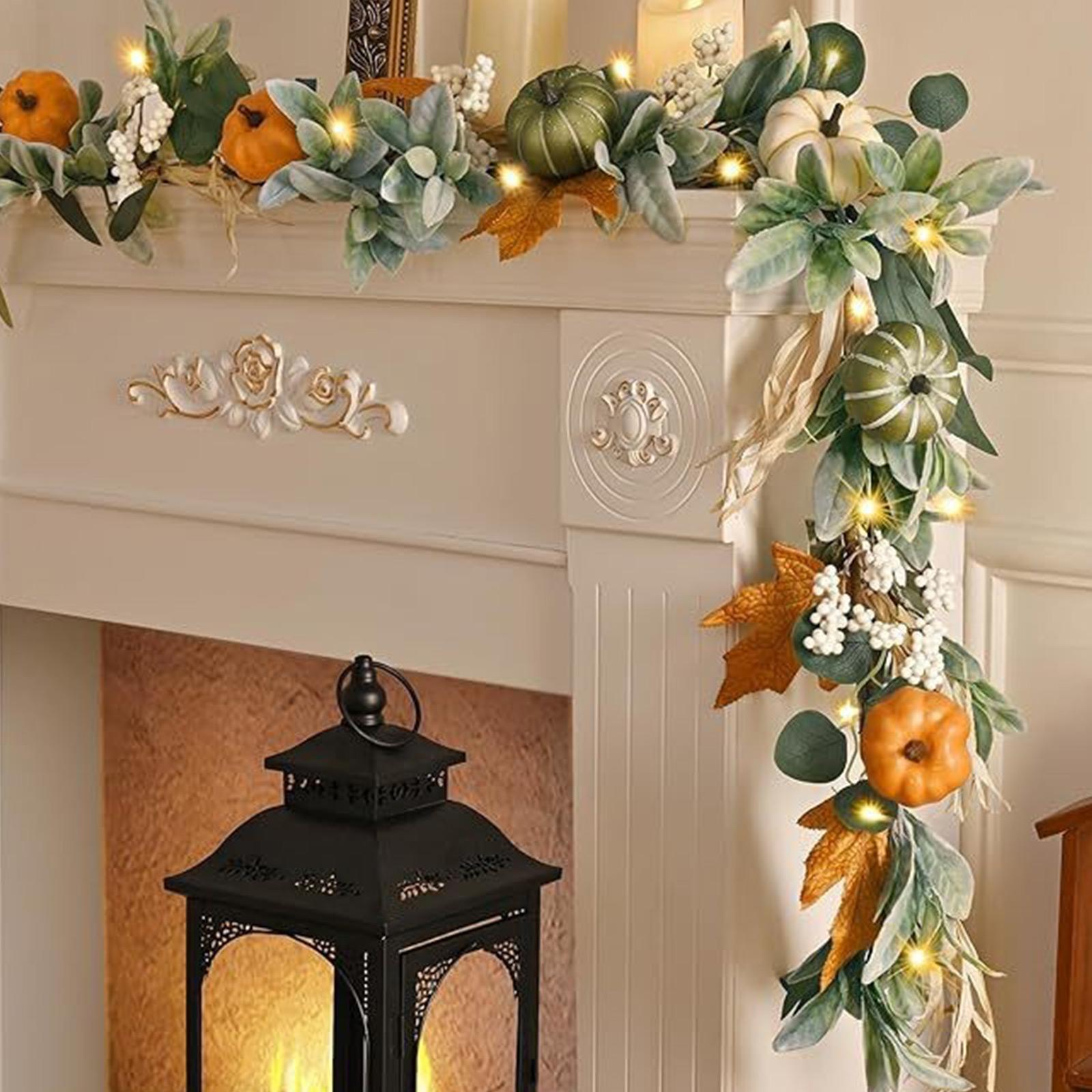 Artificial Fall Garland with Pumpkins Eucalyptus Leaves Acorns and Maple Leaves for Autumn Thanksgiving Wedding Party Home Decor One Size
Artificial Fall Garland with Pumpkins Eucalyptus Leaves Acorns and Maple Leaves for Autumn Thanksgiving Wedding Party Home Decor One Size