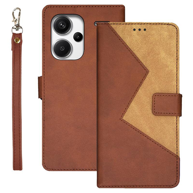 IDEWEI For Xiaomi Redmi Note 13 Pro+ 5G Case Color Splicing Leather Cover with Hand Strap Brown
IDEWEI For Xiaomi Redmi Note 13 Pro+ 5G Case Color Splicing Leather Cover with Hand Strap Brown