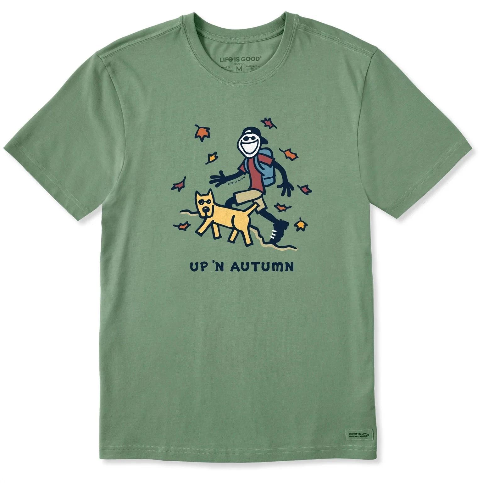 Life is Good. Men s Jake & Rocket Up n Autumn Short Sleeve Crusher Tee 4XL
Life is Good. Men s Jake & Rocket Up n Autumn Short Sleeve Crusher Tee 4XL