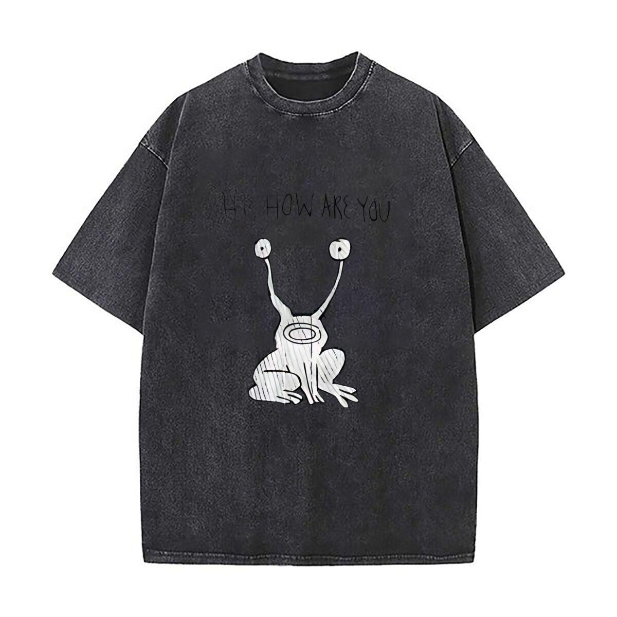 HI HOW ARE YOU Alien Frog Quirky Whimsical Cartoon Art Oversized Short Sleeve Loose Streetwear Short Sleeve Tops Tee S
HI HOW ARE YOU Alien Frog Quirky Whimsical Cartoon Art Oversized Short Sleeve Loose Streetwear Short Sleeve Tops Tee S