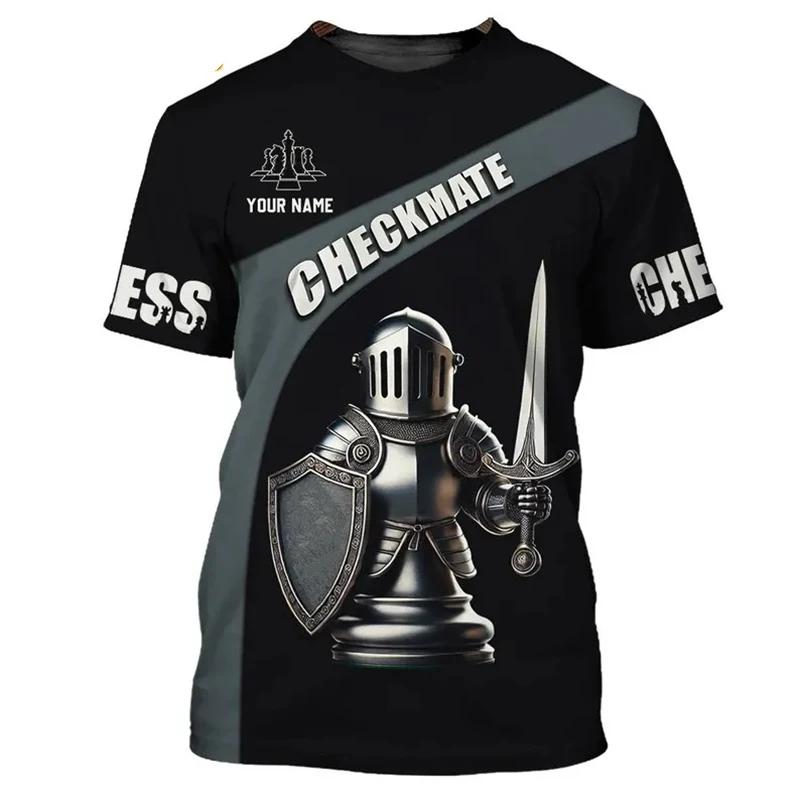 Fashion Chess King T-shirt For Men Knight Chess Piece 3D Print Round Neck T Shirts Summer Casual Game Children Loose Tee Top 6XL
Fashion Chess King T-shirt For Men Knight Chess Piece 3D Print Round Neck T Shirts Summer Casual Game Children Loose Tee Top 6XL