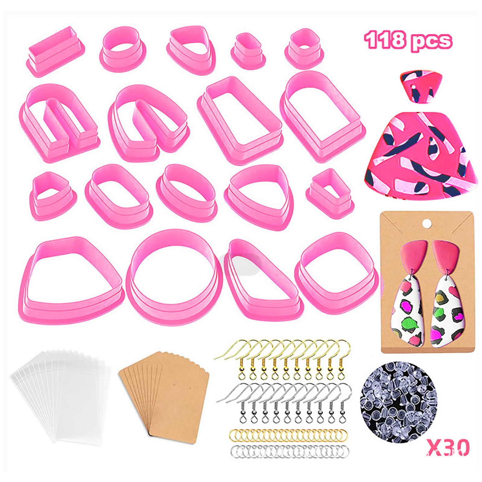 118 Pcs Plastic Cutters Earring Cutters with Earring Hooks Jump Rings Earring Backs Earring Cards DIY Art Crafts 1 розовый
118 Pcs Plastic Cutters Earring Cutters with Earring Hooks Jump Rings Earring Backs Earring Cards DIY Art Crafts 1 розовый