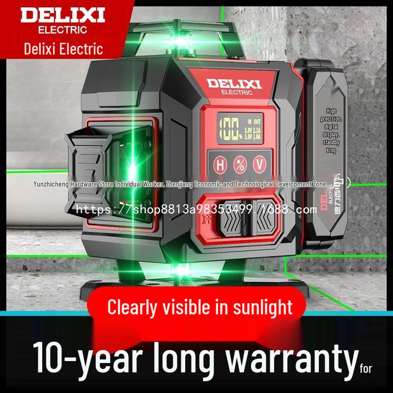 Високоточний вуличний інфрачервоний лазерний рівень Delixi 12-Line Green Light with Base
Високоточний вуличний інфрачервоний лазерний рівень Delixi 12-Line Green Light with Base
