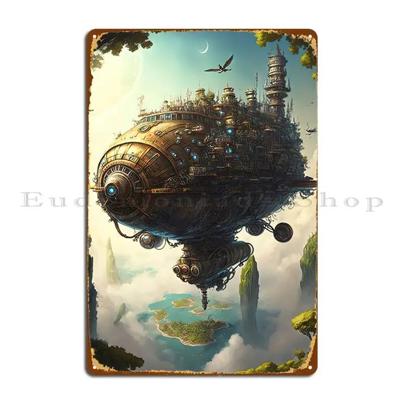 Floating Steampunk City Metal Signs Pub Kitchen Wall Decor Designs Club Tin Sign Poster 20x30cm
Floating Steampunk City Metal Signs Pub Kitchen Wall Decor Designs Club Tin Sign Poster 20x30cm