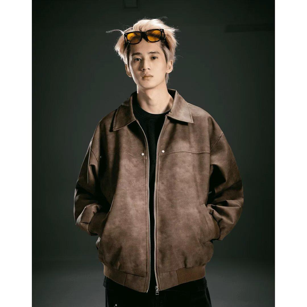 Men s American Retro Leather Jacket: Autumn-Winter Motorcycle Style with Lapel - High Street, Versatile, and Trendy for Couples. XL коричневий
Men s American Retro Leather Jacket: Autumn-Winter Motorcycle Style with Lapel - High Street, Versatile, and Trendy for Couples. XL коричневий
