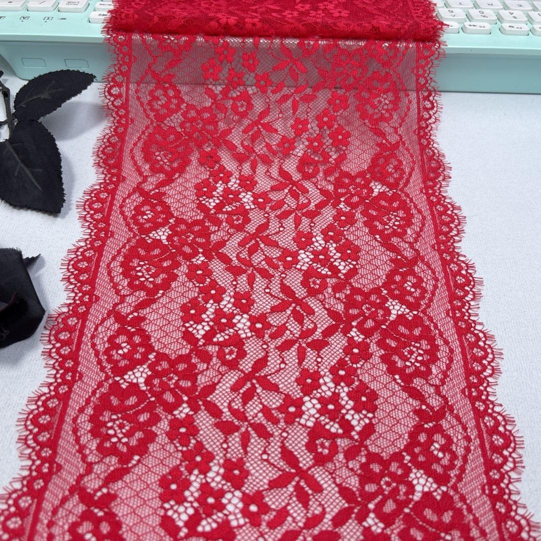 19.5cm wide Elastic Chantilly Lace, Stretchy Eyelash Spandex Sewing Lace Fabric for Lingerie, Bra, Underwear, Garment, Crafting 1 meter x 19.5 cm червоний
19.5cm wide Elastic Chantilly Lace, Stretchy Eyelash Spandex Sewing Lace Fabric for Lingerie, Bra, Underwear, Garment, Crafting 1 meter x 19.5 cm червоний
