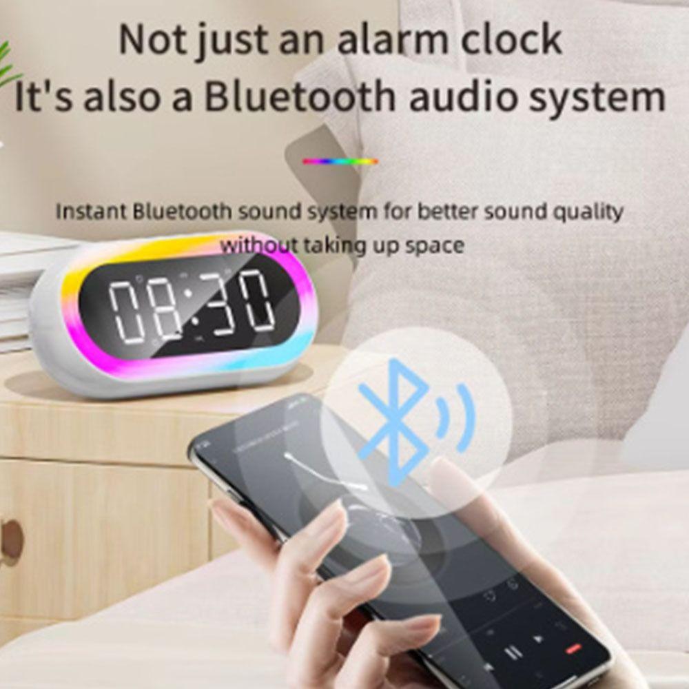 12/24H Голосовое управление Будильник RGB USB Перезаряжаемый Bluetooth Динамик Беспроводной Динамик Главная розовый
12/24H Голосовое управление Будильник RGB USB Перезаряжаемый Bluetooth Динамик Беспроводной Динамик Главная розовый