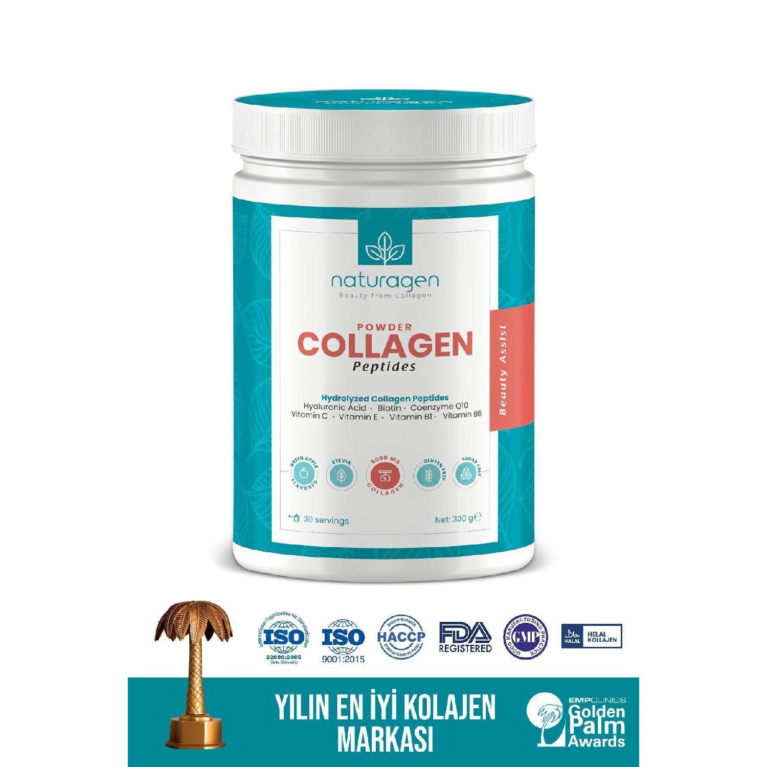 Collagen Powder Green Apple Flavored 300 Gr (type 1, Type 3 8.000 Mg Collagen Hyaluronic Acid, Vitamin C)
Collagen Powder Green Apple Flavored 300 Gr (type 1, Type 3 8.000 Mg Collagen Hyaluronic Acid, Vitamin C)