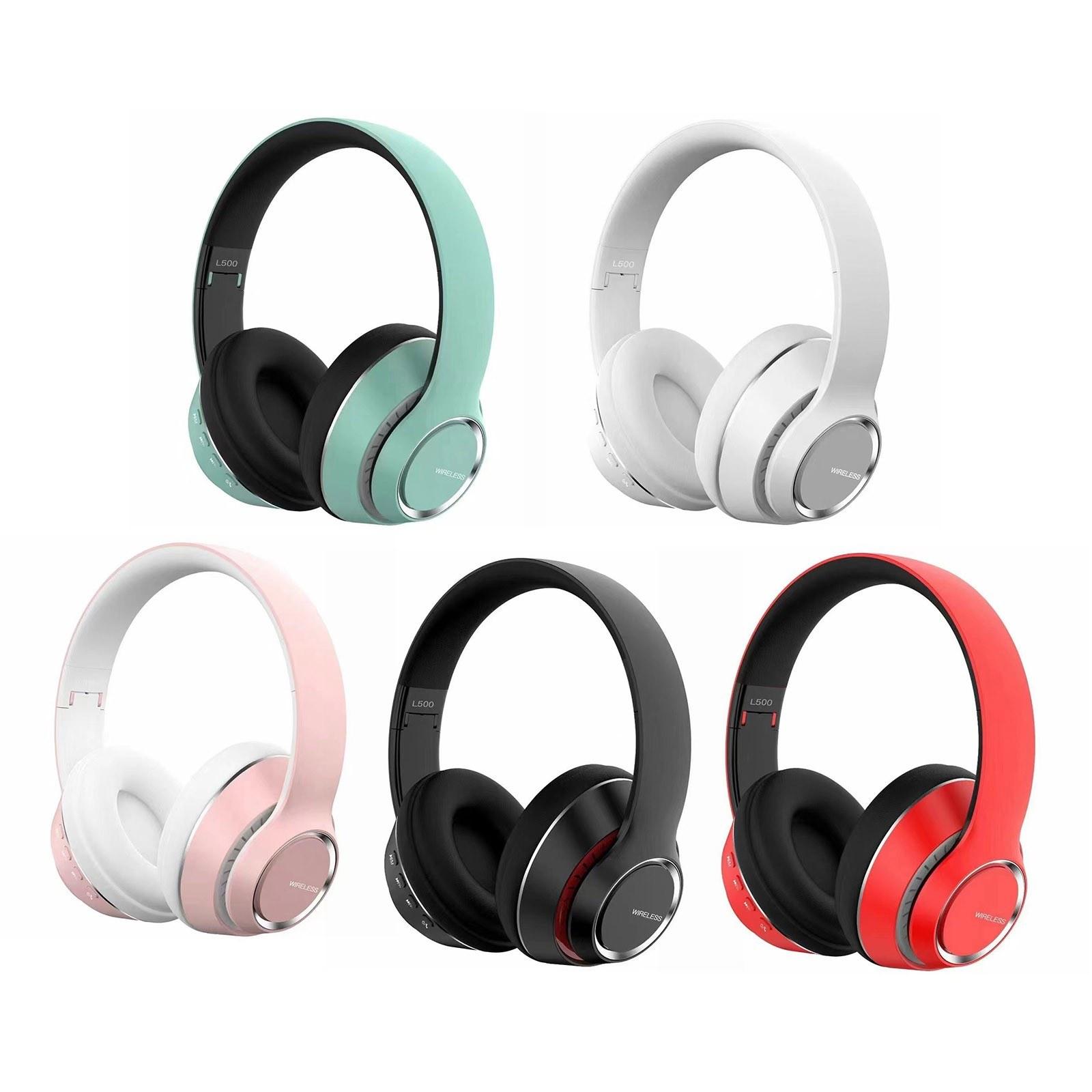 L500 Bluetooth-compatible 5.0 Wireless Headphone Over Ear Headset Stereo Deep Bass Sports Music Earphone 3.5mm AUX IN TF Card MP3 Player with Mic Black
L500 Bluetooth-compatible 5.0 Wireless Headphone Over Ear Headset Stereo Deep Bass Sports Music Earphone 3.5mm AUX IN TF Card MP3 Player with Mic Black