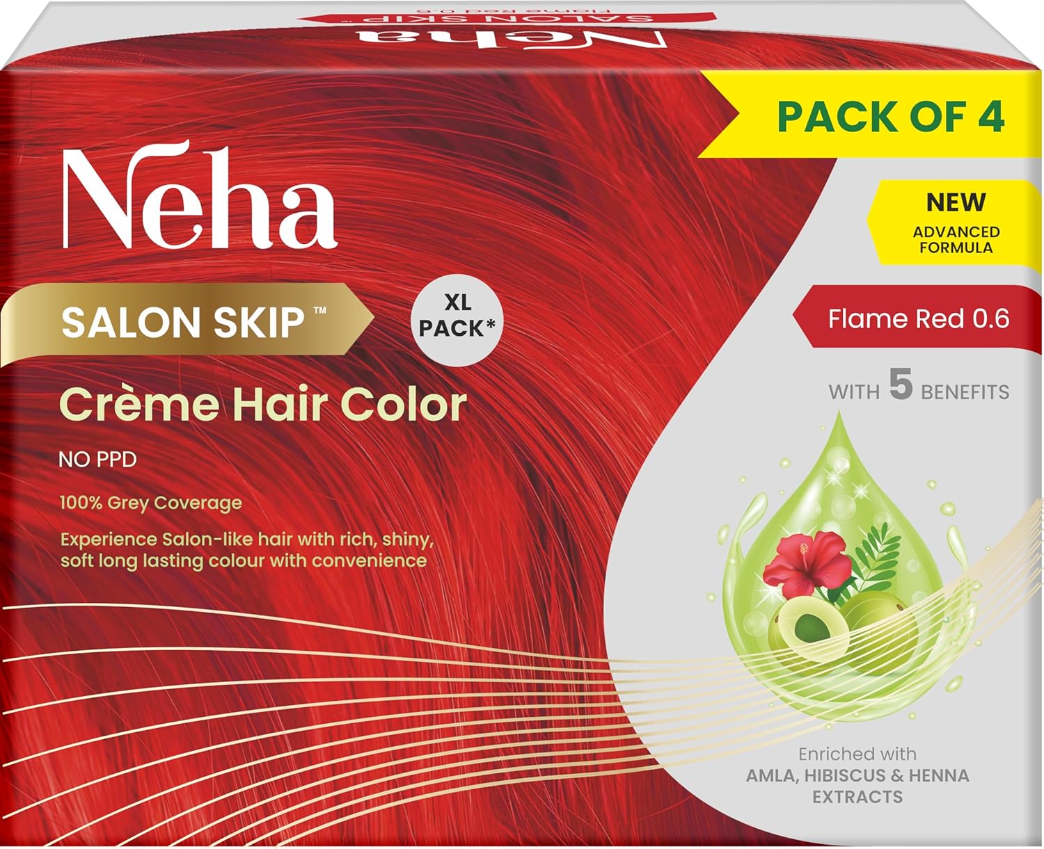 Салон Неха Краска для волос Skip Crème, без PPD, Упаковка из 4 * 20 г + 20 мл в каждом пакетике - Огненно-красный
Салон Неха Краска для волос Skip Crème, без PPD, Упаковка из 4 * 20 г + 20 мл в каждом пакетике - Огненно-красный