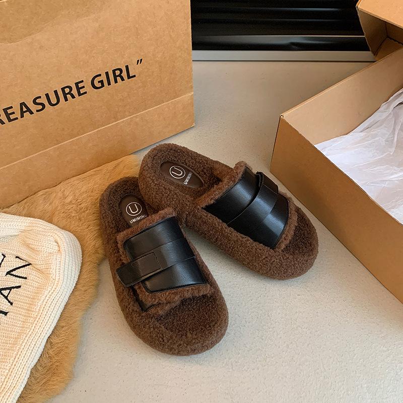 Retro brown thick-soled fluffy slippers women s shoes wear new Maillard brown fluffy slippers in autumn and winter 2024 35
Retro brown thick-soled fluffy slippers women s shoes wear new Maillard brown fluffy slippers in autumn and winter 2024 35