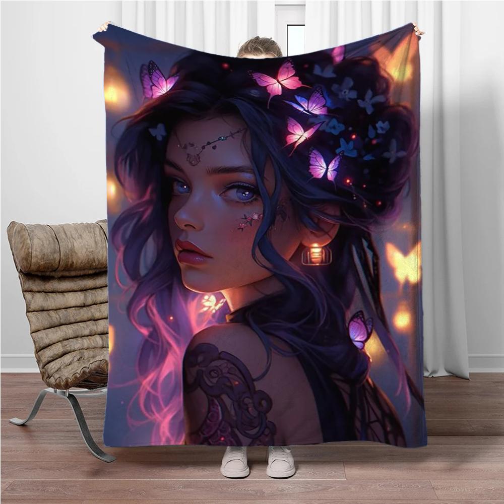 Girl Fantasy Art Soft Flannel Blankets Keep Warm Throw Blanket Comfortable Blanket for Picnic Beds Sofa Home Bedroom Camping 100x150cm(39x59in)
Girl Fantasy Art Soft Flannel Blankets Keep Warm Throw Blanket Comfortable Blanket for Picnic Beds Sofa Home Bedroom Camping 100x150cm(39x59in)
