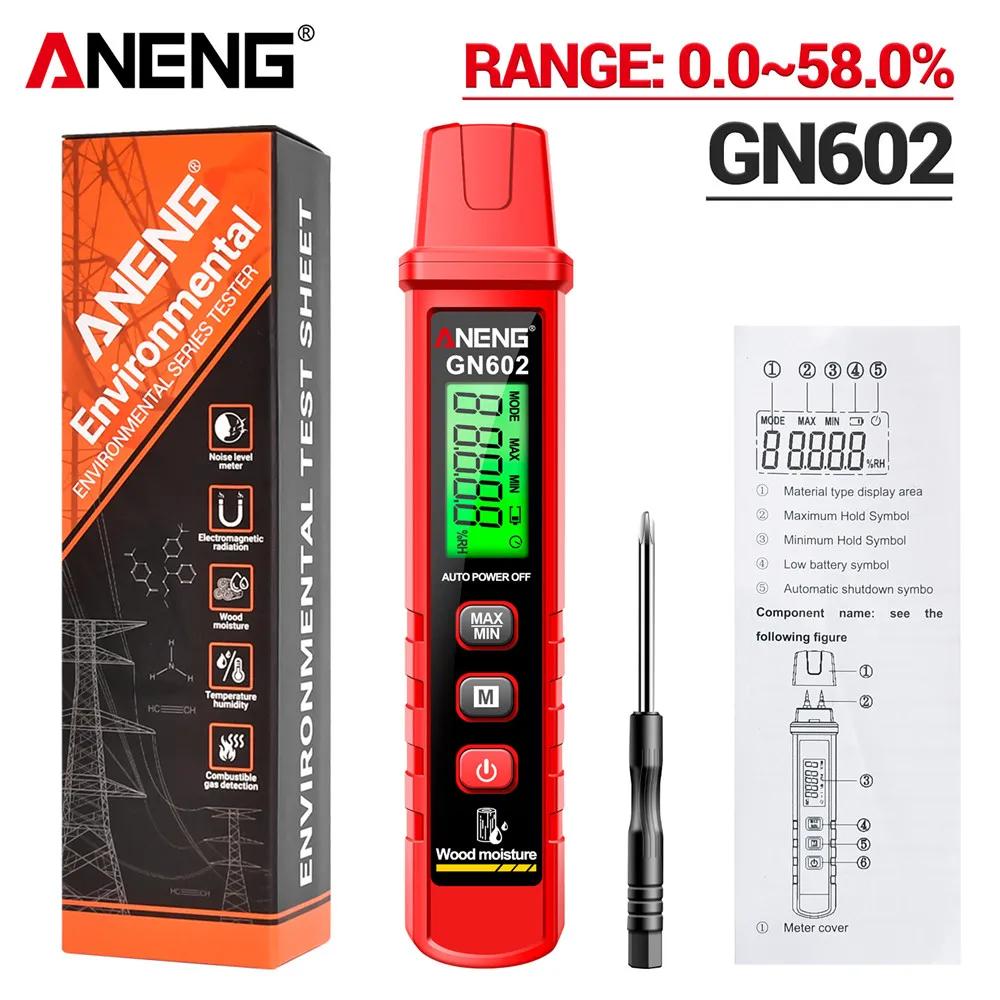 Wood Moisture Detector Max/Mini Value Building Material Tools with Backlit ScreenANENG GN602 Intelligent Moisture Tester 0~58%
Wood Moisture Detector Max/Mini Value Building Material Tools with Backlit ScreenANENG GN602 Intelligent Moisture Tester 0~58%