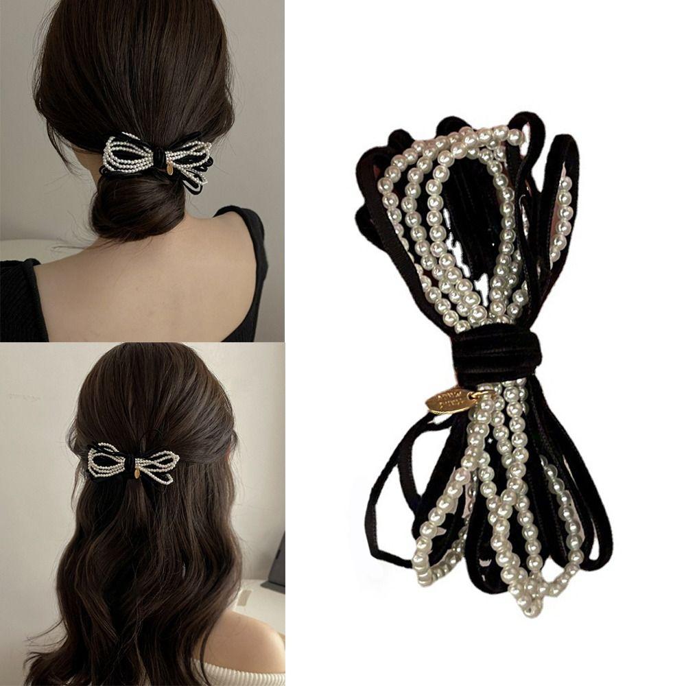 Pearl Velvet Bowknot Hairpins Sweet Hair Barrettes Colorful Ponytail Clip For Women Girls
Pearl Velvet Bowknot Hairpins Sweet Hair Barrettes Colorful Ponytail Clip For Women Girls