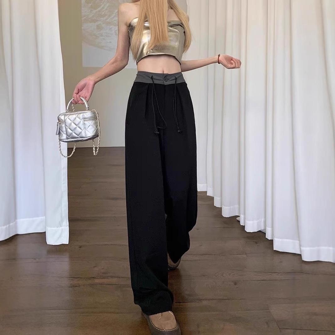 Женские брюки пэчворк с цветными блоками и широкими штанинами – с высокой посадкой, драпирующиеся, прямые для весны, лета, осени 2025 XL (Up to 65 kg) чёрный
Женские брюки пэчворк с цветными блоками и широкими штанинами – с высокой посадкой, драпирующиеся, прямые для весны, лета, осени 2025 XL (Up to 65 kg) чёрный