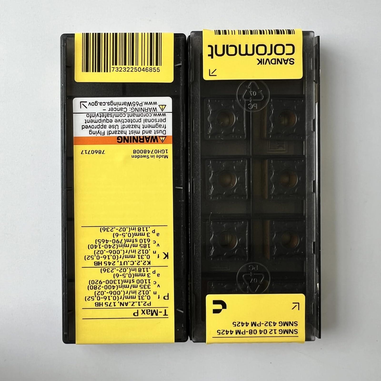 Original Sandvik / SNMG120408-PM 4425 / CNC lathe carbide blade 10 Pcs
Original Sandvik / SNMG120408-PM 4425 / CNC lathe carbide blade 10 Pcs