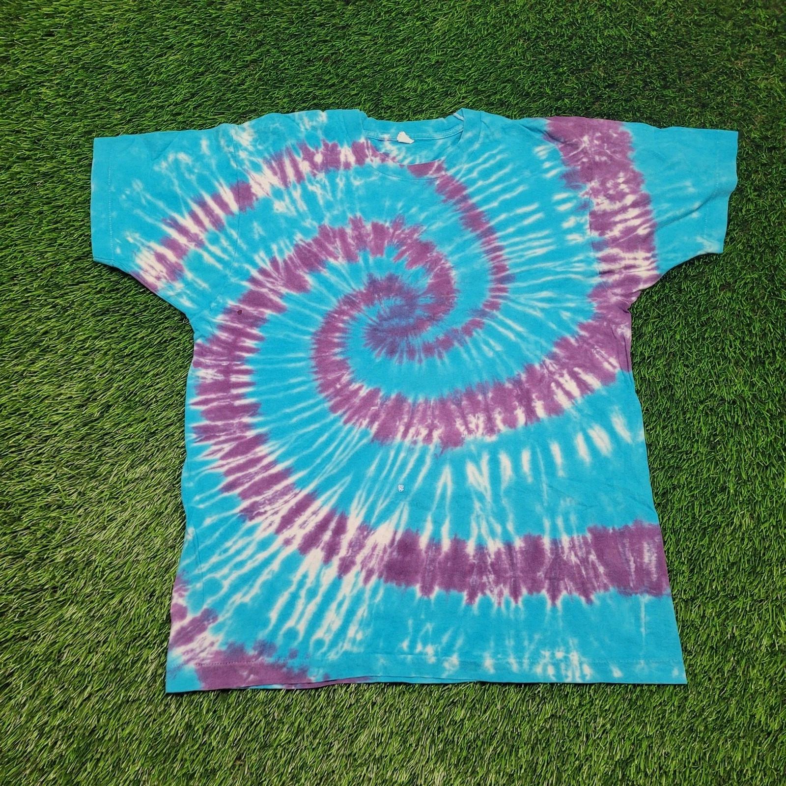 VTG 80s Single Stitch Spiral Tie Dye T-Shirt Mens M Blue Purple Hippie USA 3XL
VTG 80s Single Stitch Spiral Tie Dye T-Shirt Mens M Blue Purple Hippie USA 3XL