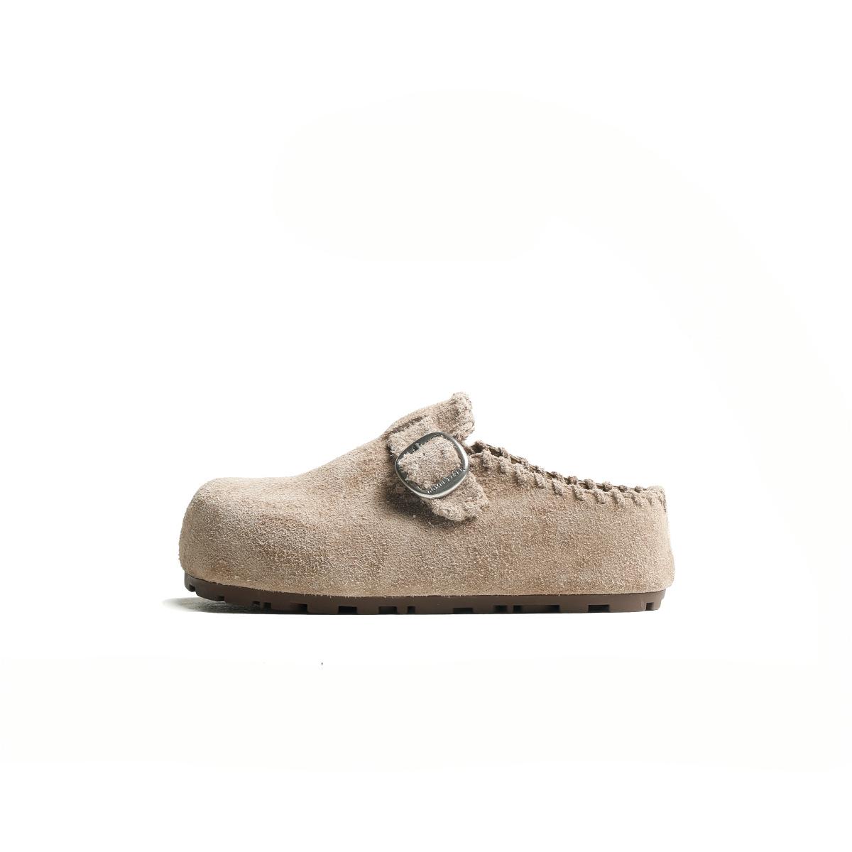 The first layer of cowhide 2025 autumn new retro and comfortable versatile thick-soled one-pedal belt buckle slippers women 40
The first layer of cowhide 2025 autumn new retro and comfortable versatile thick-soled one-pedal belt buckle slippers women 40