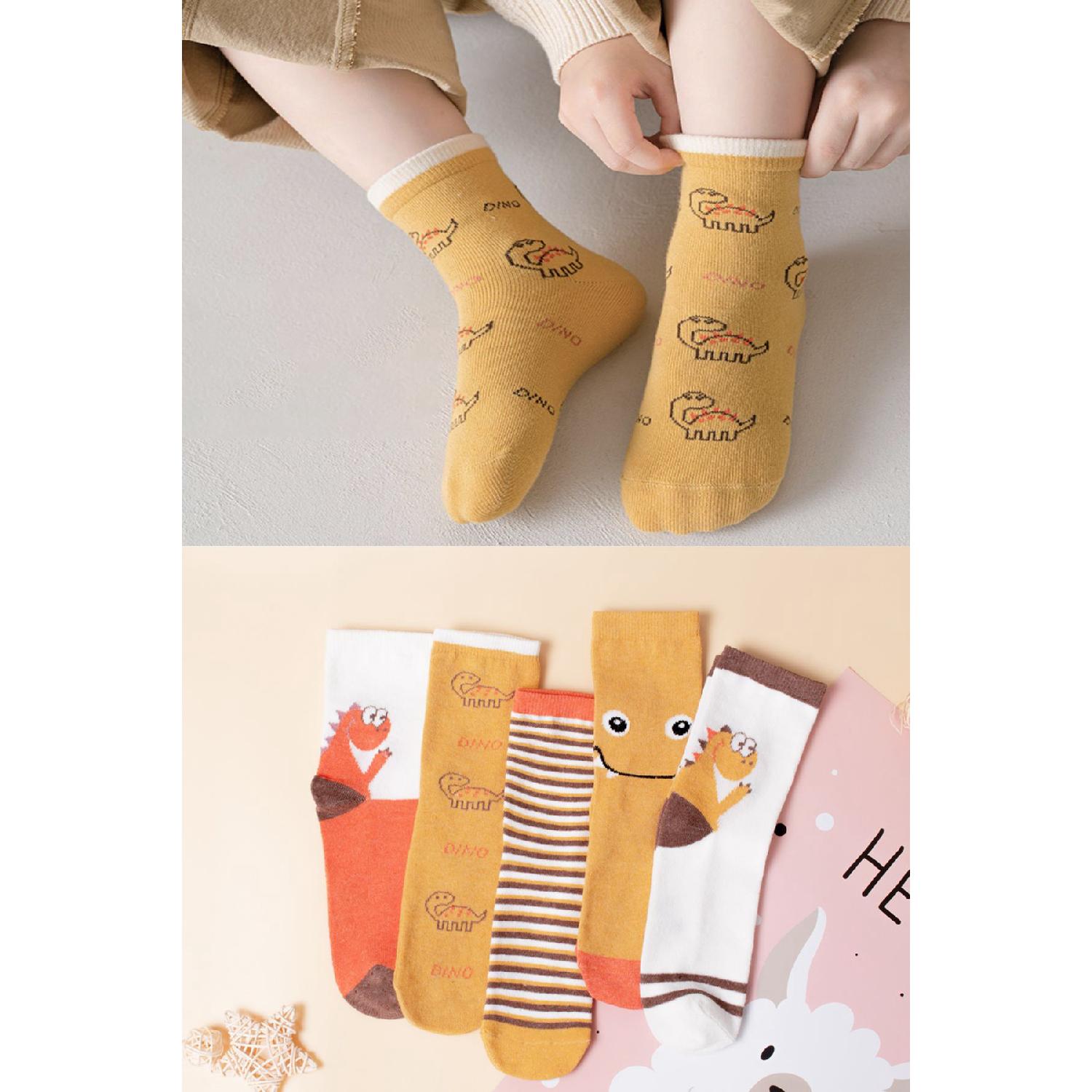 5 пар сезонных детских носков с рисунком динозавров 27-30
5 пар сезонных детских носков с рисунком динозавров 27-30