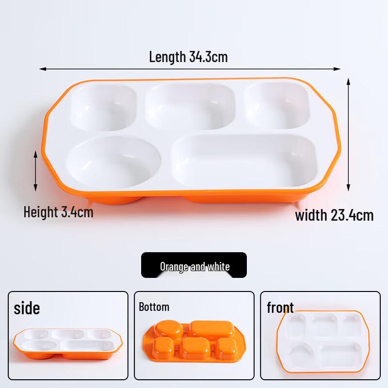 Melamine 5-Compartment Rectangular Tray
Melamine 5-Compartment Rectangular Tray