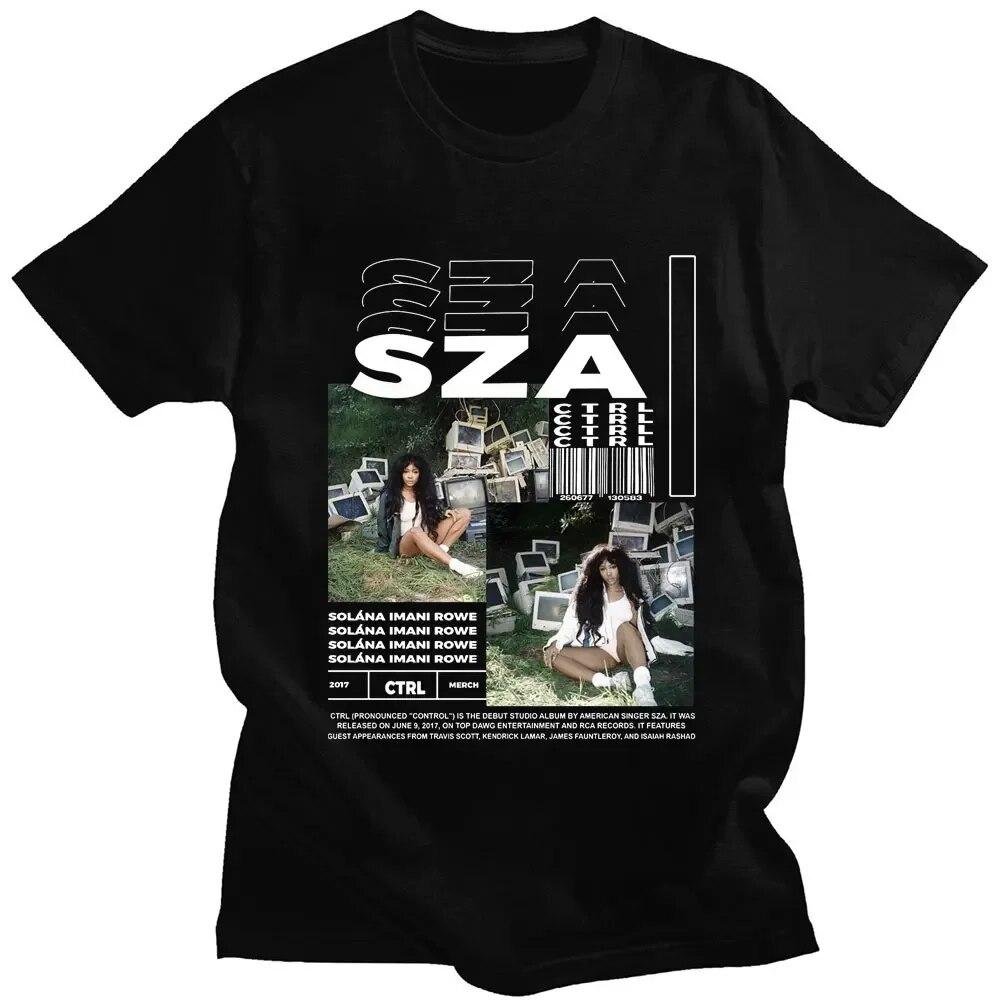 SZA Ctrl Обложка музыкального альбома Harajuku Футболка с рисунком Круглый вырез Унисекс и woУнисекс в стиле ретро модная хлопковая футболка уличная одежда
SZA Ctrl Обложка музыкального альбома Harajuku Футболка с рисунком Круглый вырез Унисекс и woУнисекс в стиле ретро модная хлопковая футболка уличная одежда
