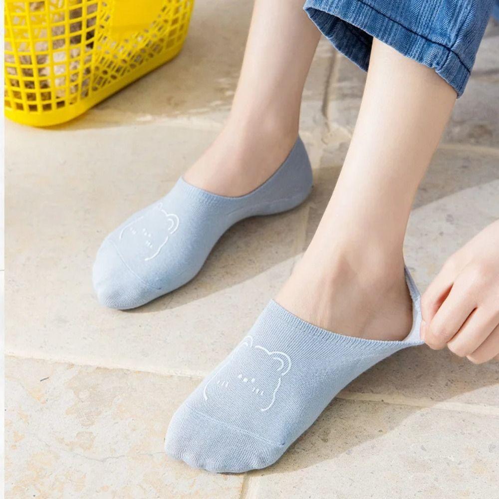 Solid Color Cartoon Bear Low Cut socks Animals Women s Invisible Boat Socks Fashion Sports
Solid Color Cartoon Bear Low Cut socks Animals Women s Invisible Boat Socks Fashion Sports
