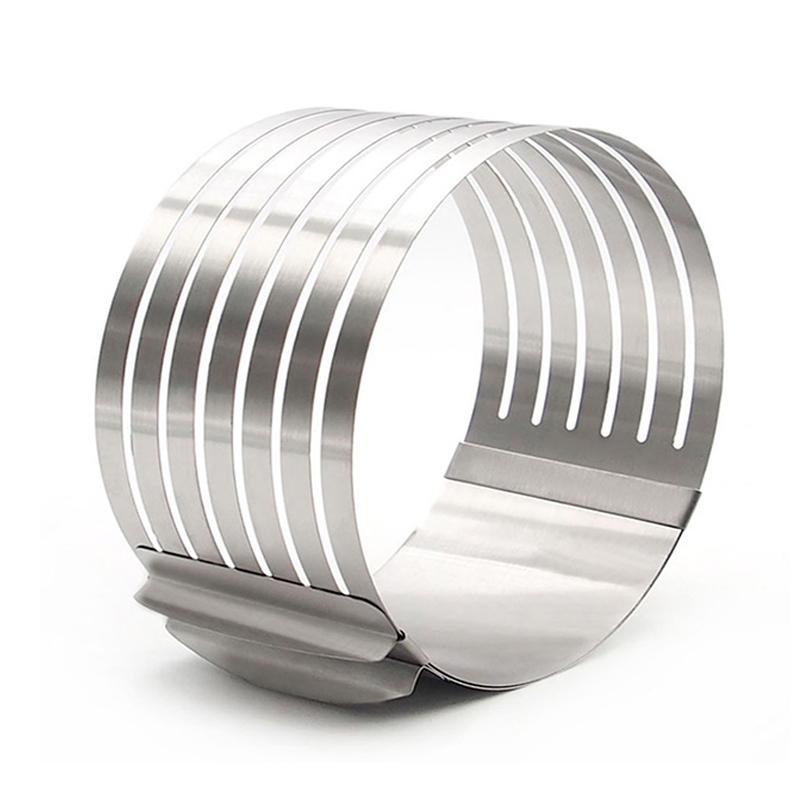 Регулируемая форма для муссового торта, круглая форма для торта, инструменты для нарезки слоями, инструменты для выпечки из нержавеющей стали 001
Регулируемая форма для муссового торта, круглая форма для торта, инструменты для нарезки слоями, инструменты для выпечки из нержавеющей стали 001