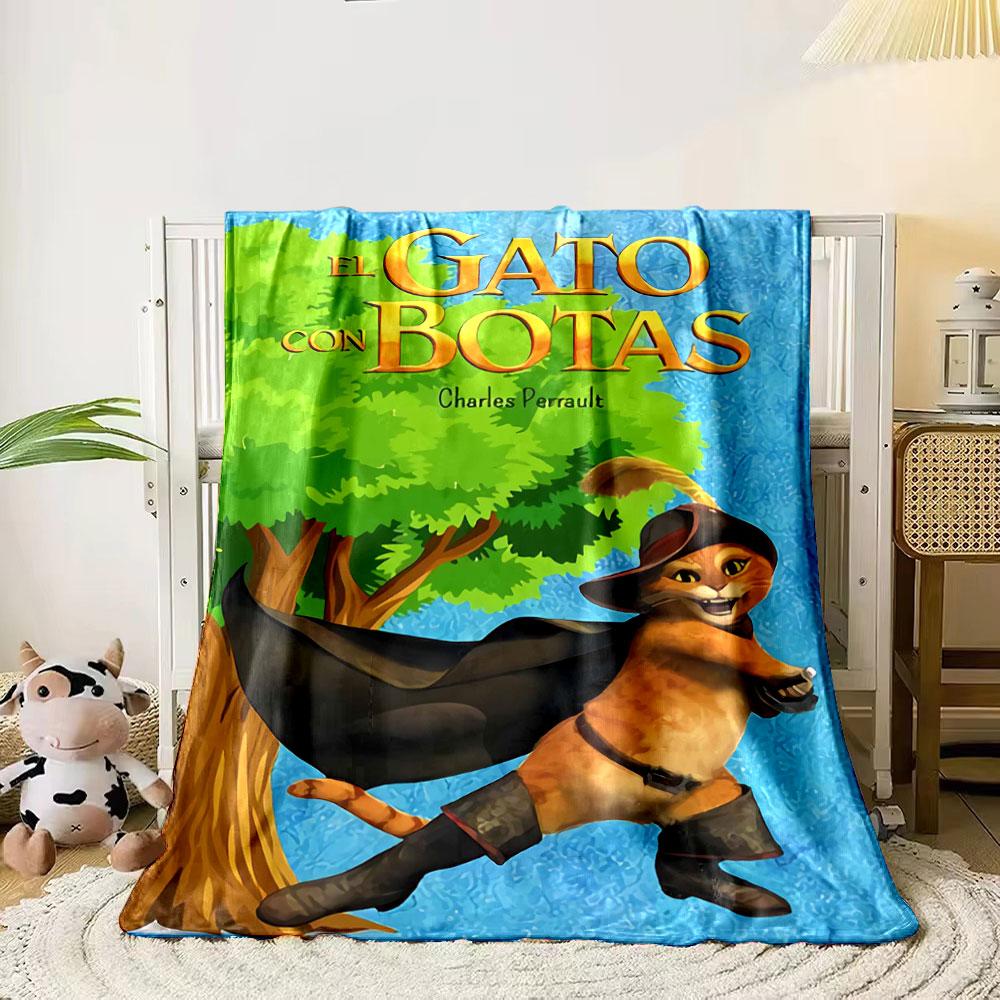 A cheerful cat in boots with a hat, cape, and sword amidst trees. for all seasons blanket lunch break throw gift 80cm x 120cm
A cheerful cat in boots with a hat, cape, and sword amidst trees. for all seasons blanket lunch break throw gift 80cm x 120cm