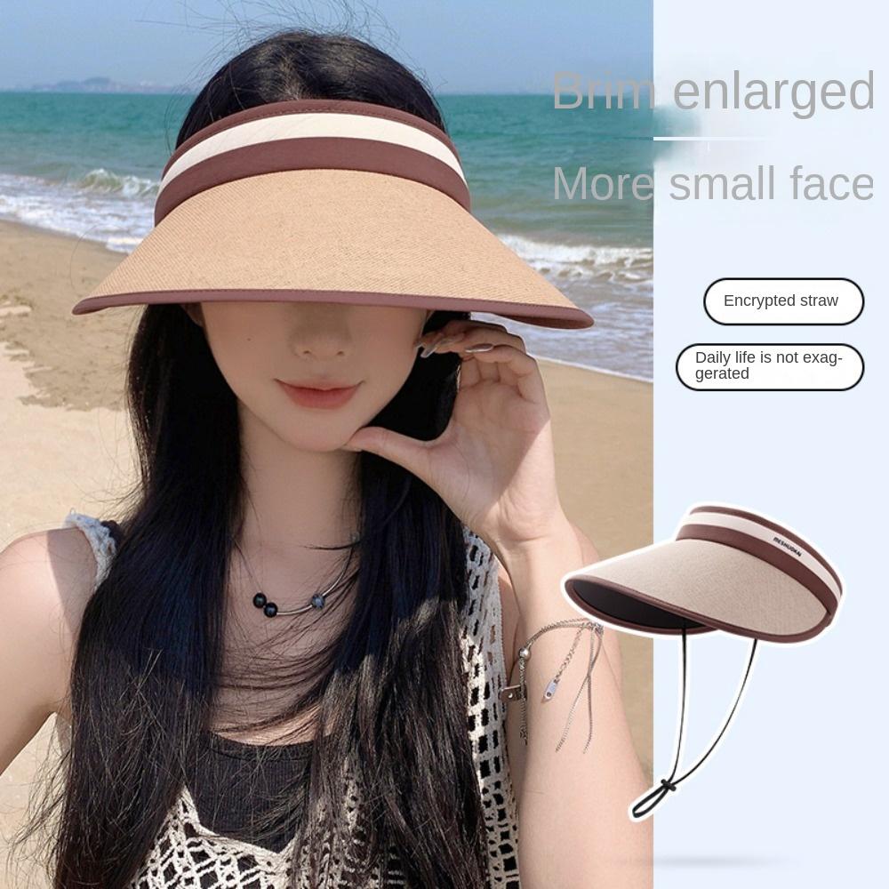 Adjustable Women Sun Hat Big Brim Sun Hats Summer Visor Cap Fashion Sunscreen Empty Top Cap Travel бежевый/кофейный
Adjustable Women Sun Hat Big Brim Sun Hats Summer Visor Cap Fashion Sunscreen Empty Top Cap Travel бежевый/кофейный