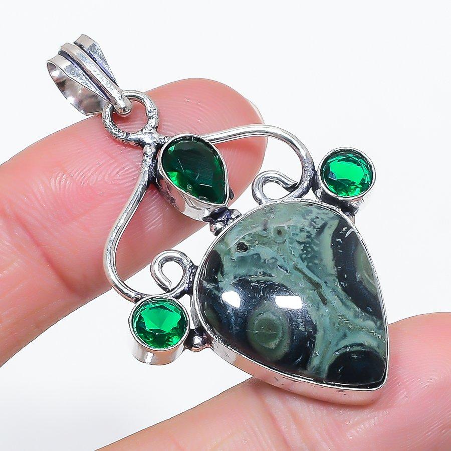 Натуральный Камбаба Яшма, Диопсид 925 Стерлинговое Серебро Ювелирная Подвеска 2.13 s1w90
Натуральный Камбаба Яшма, Диопсид 925 Стерлинговое Серебро Ювелирная Подвеска 2.13 s1w90