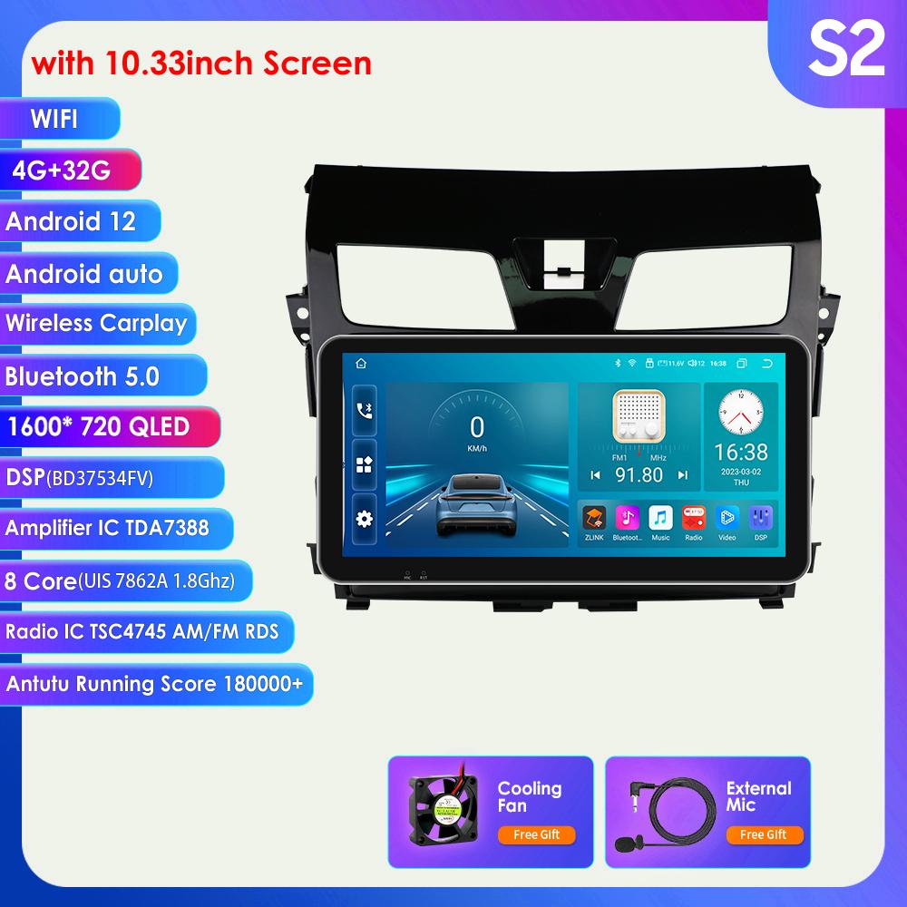 Carplay 4G-LTE 2Din Android Automotivo для Nissan Altima Teana 3 2013 2014 2015 Автомобильный радиоприемник Мультимедийный видеоплеер Навигация GPS Интеллектуальный экран S2 8Core 4G 32G
Carplay 4G-LTE 2Din Android Automotivo для Nissan Altima Teana 3 2013 2014 2015 Автомобильный радиоприемник Мультимедийный видеоплеер Навигация GPS Интеллектуальный экран S2 8Core 4G 32G