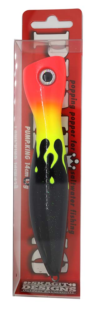 Skagit Designs Pumpkin 140mm OR Fire Black Lure, Head, Body.
Skagit Designs Pumpkin 140mm OR Fire Black Lure, Head, Body.