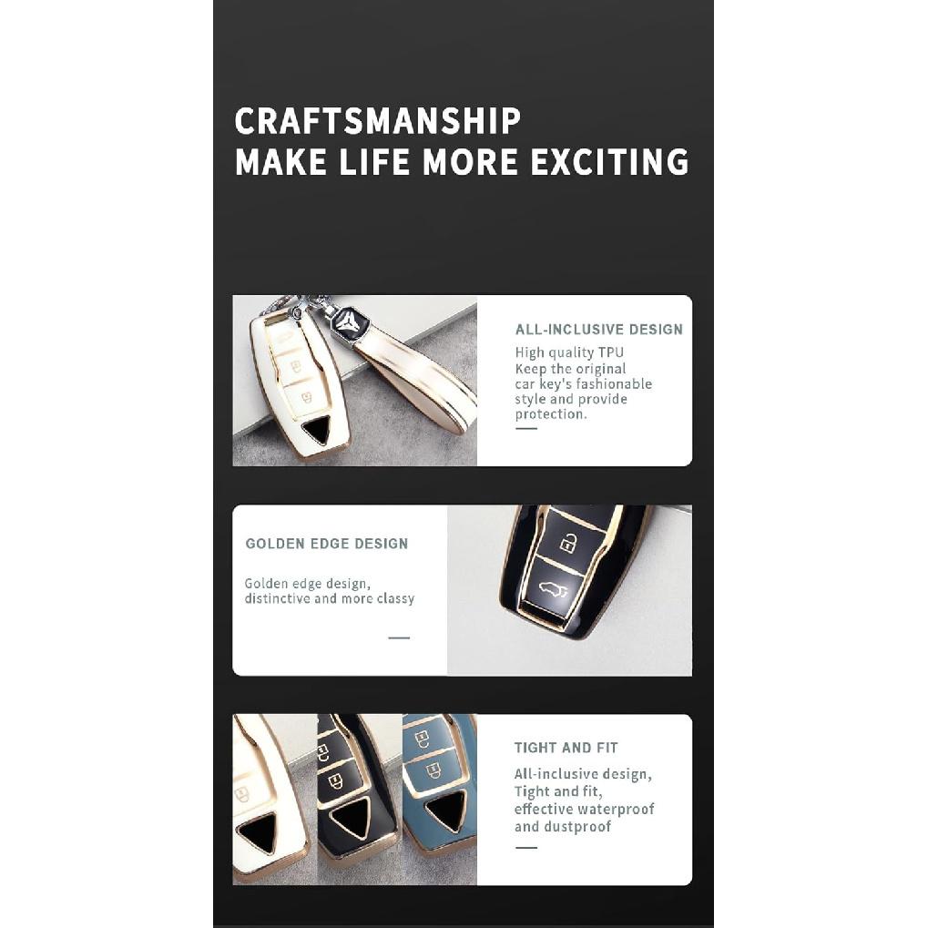 Ontto Car Key Skin Keyless Entry Smart Remote Key Fob Case Soft TPU Key Shell Anti Scratch Compatible with Mitsubishi Outlander 2022 2023 3-btn-Beige
Ontto Car Key Skin Keyless Entry Smart Remote Key Fob Case Soft TPU Key Shell Anti Scratch Compatible with Mitsubishi Outlander 2022 2023 3-btn-Beige