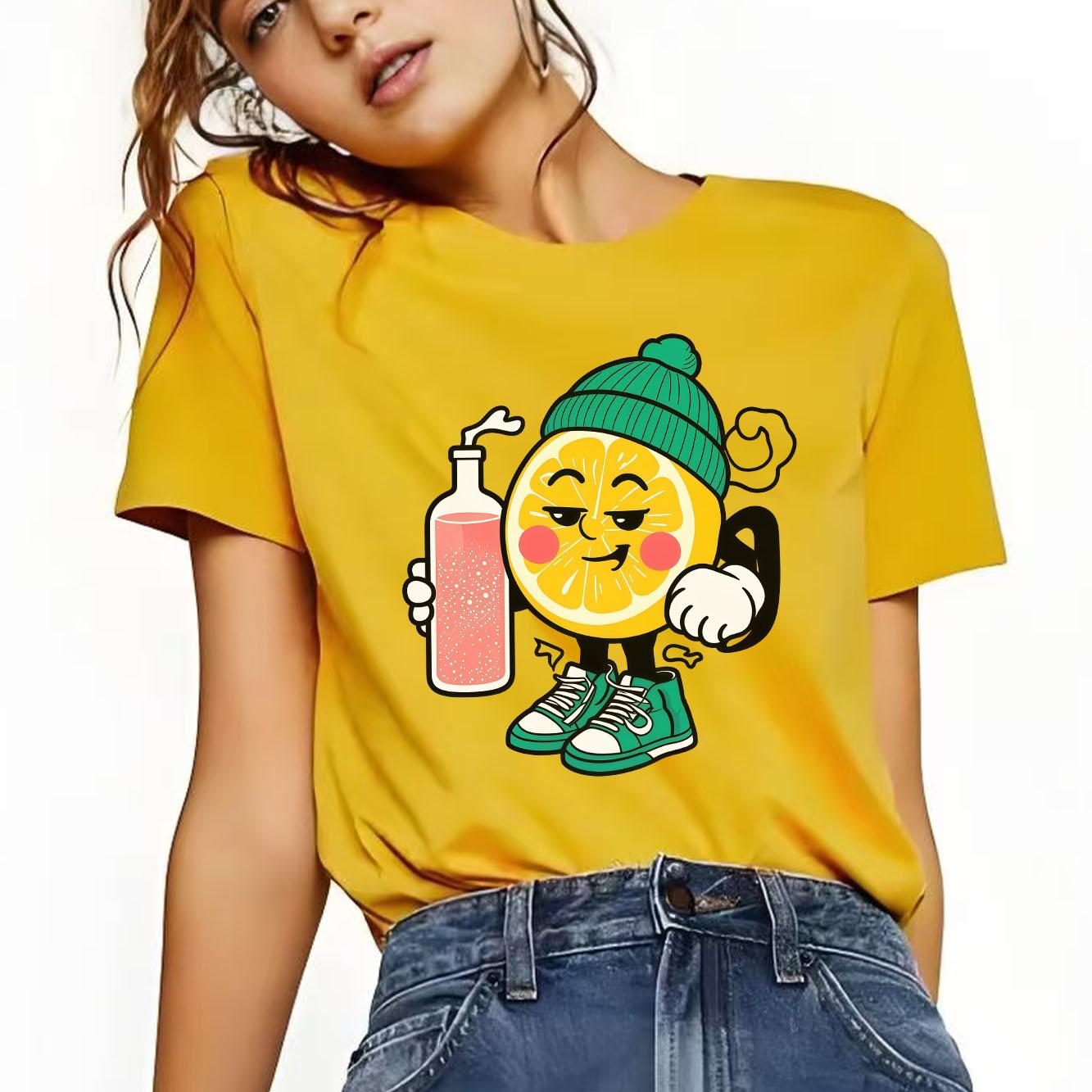New fashionable soda printed Tshirt with casual short sleeves suitable for daily wear in all seasons Womens Tshirt 4XL
New fashionable soda printed Tshirt with casual short sleeves suitable for daily wear in all seasons Womens Tshirt 4XL