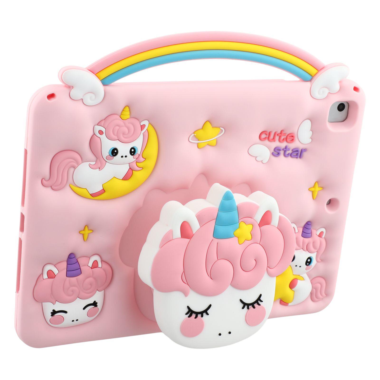 For iPad 9.7-inch (2018)/(2017) Case Handle Unicorn Retractable Kickstand Silicone Tablet Cover with Shoulder Strap A
For iPad 9.7-inch (2018)/(2017) Case Handle Unicorn Retractable Kickstand Silicone Tablet Cover with Shoulder Strap A