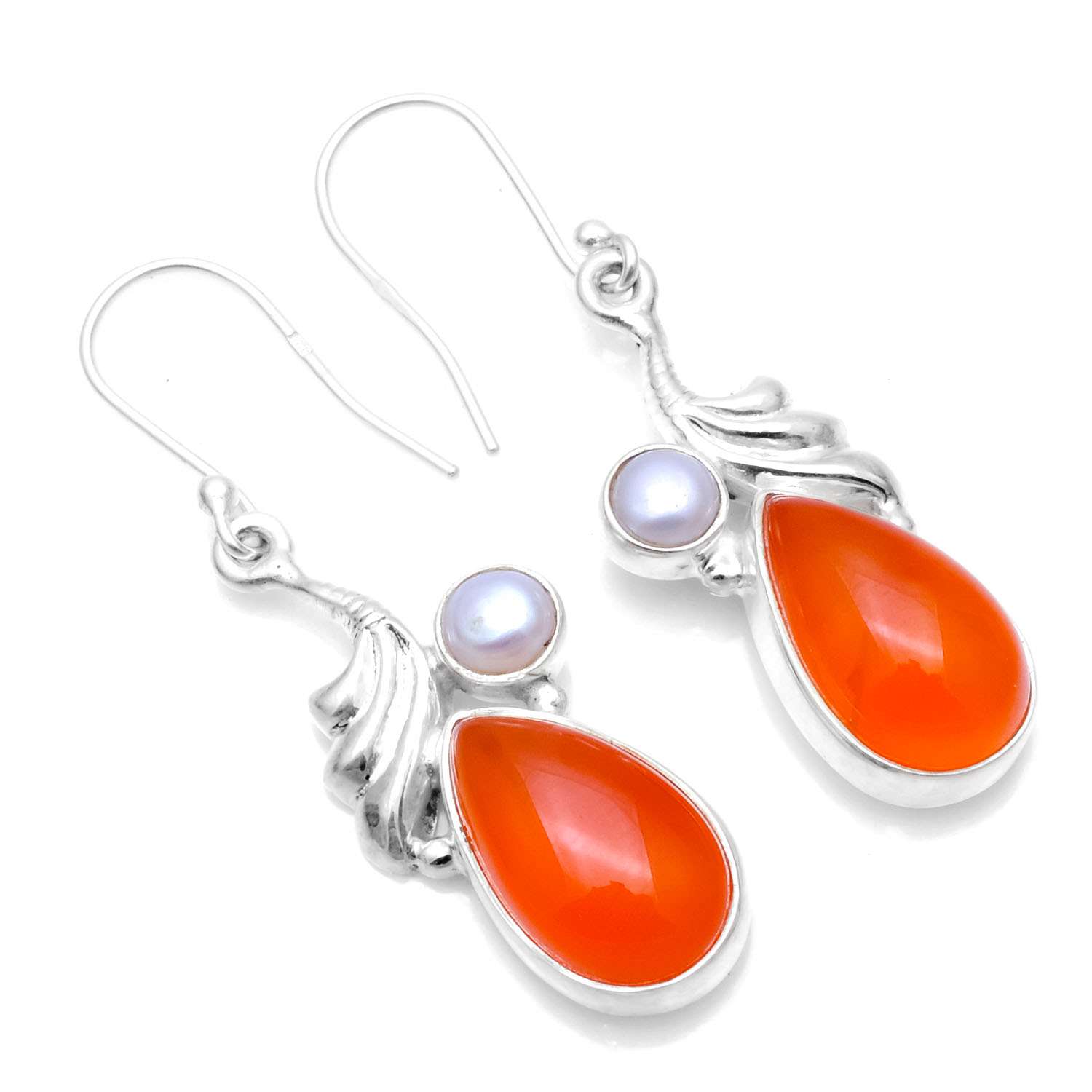 Carnelian Gemstone Earrings Solid 925 Sterling Silver Handmade Earrings Jewelry Gift For Women And Girls E-1442
Carnelian Gemstone Earrings Solid 925 Sterling Silver Handmade Earrings Jewelry Gift For Women And Girls E-1442