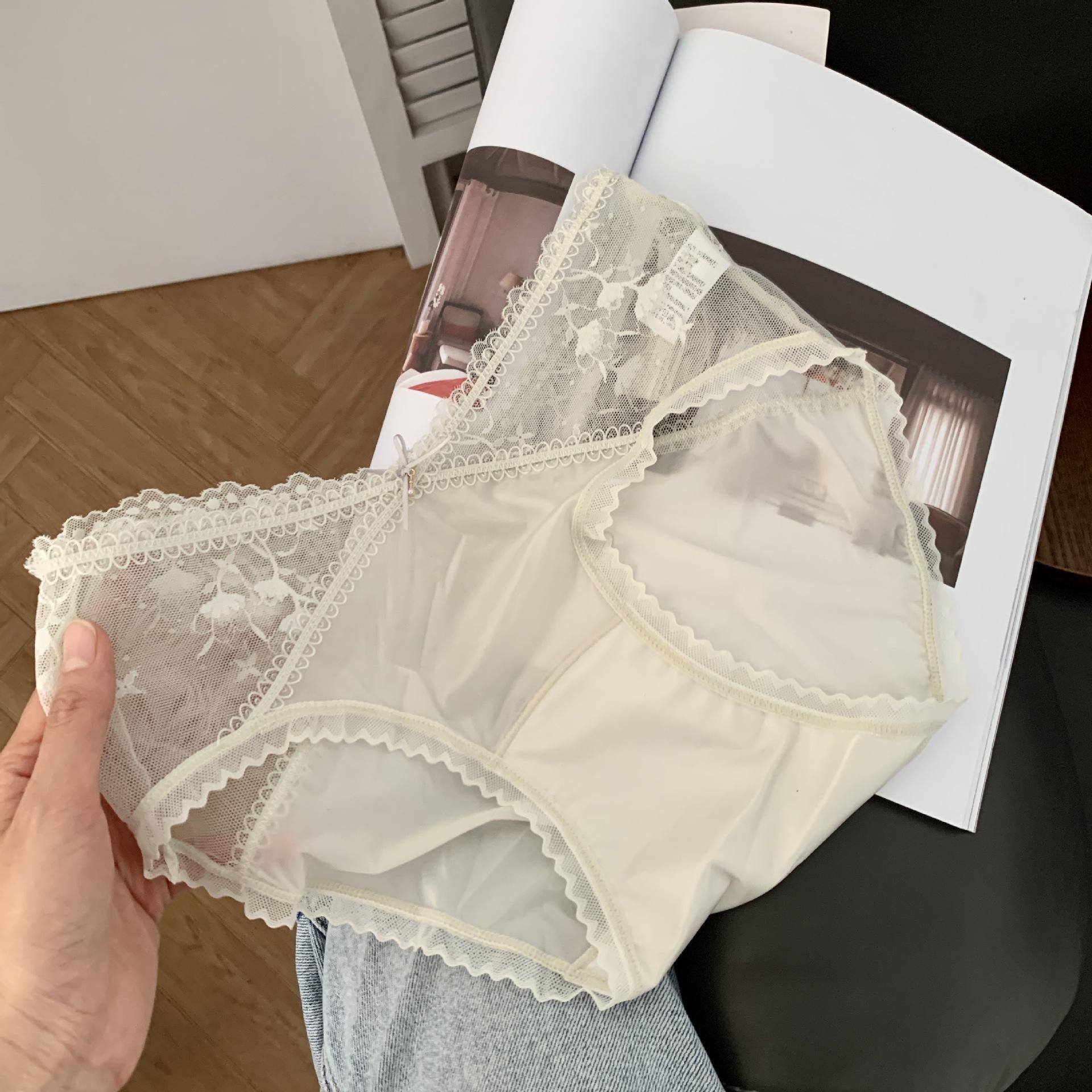 Ladies Summer Light Luxury Satin Lace High Bounce Cross V Waist Breathable 10A Long Crotch Low Waist Briefs One Size бежевий/сірий
Ladies Summer Light Luxury Satin Lace High Bounce Cross V Waist Breathable 10A Long Crotch Low Waist Briefs One Size бежевий/сірий