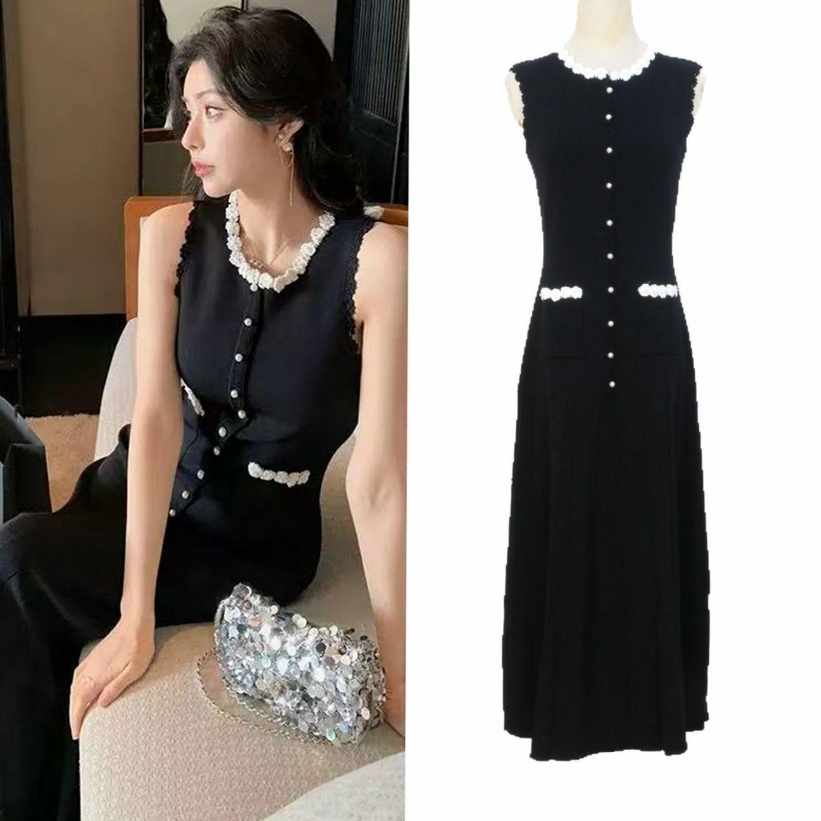 French Romantic Heiress Pearl Button Sleeveless Dress - Women s Elegant Summer Vest Dress in Light Luxury Style Large
French Romantic Heiress Pearl Button Sleeveless Dress - Women s Elegant Summer Vest Dress in Light Luxury Style Large