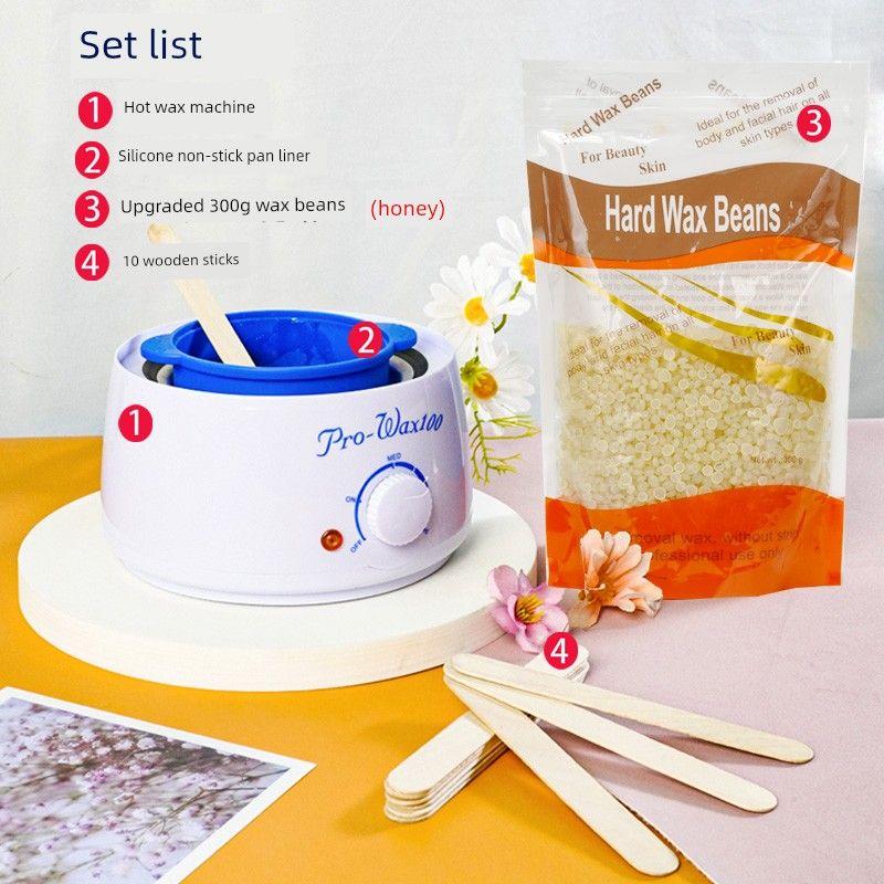 Hot Wax Machine, Beeswax Bean Hair Removal Cream, Facial Beard and Underarm Hair Removal Tool Without Black Spots, Peel-Off Hair Removal Magic Tool 300g Set Meal (Honey)
Hot Wax Machine, Beeswax Bean Hair Removal Cream, Facial Beard and Underarm Hair Removal Tool Without Black Spots, Peel-Off Hair Removal Magic Tool 300g Set Meal (Honey)