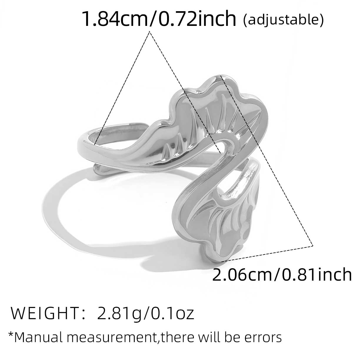 Creative Geometric Stainless Steel Open Rings for Women 18K Gold Plated Waterproof Statement Metal Rust Proof Minimalist Zircon resizable
Creative Geometric Stainless Steel Open Rings for Women 18K Gold Plated Waterproof Statement Metal Rust Proof Minimalist Zircon resizable
