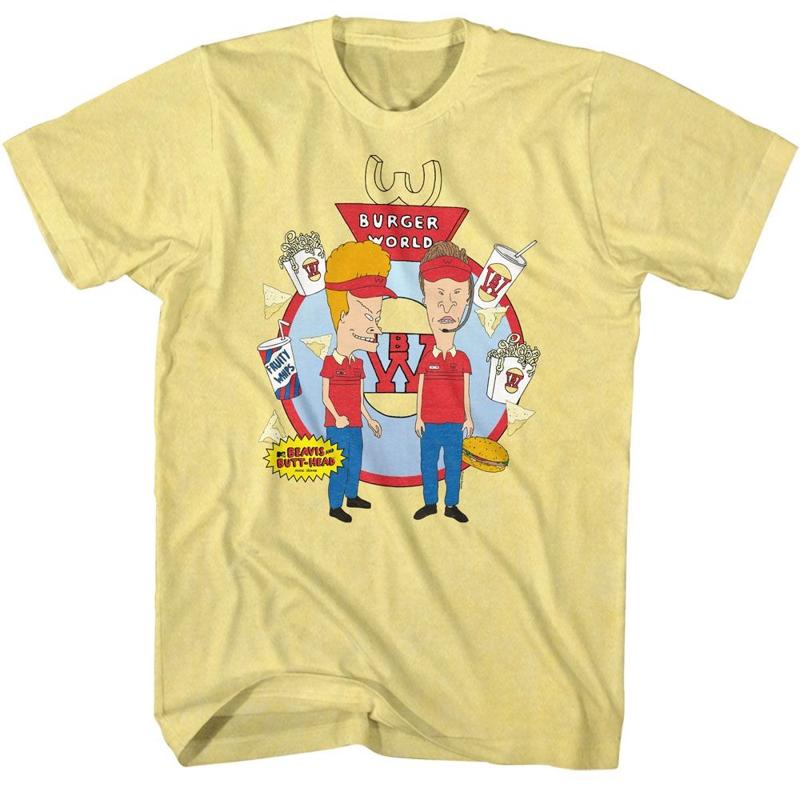 Beavis And Butthead Burger World Heather Adult T Shirt 5XL різнокольоровий
Beavis And Butthead Burger World Heather Adult T Shirt 5XL різнокольоровий