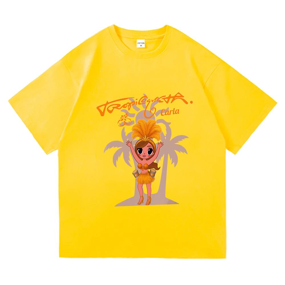 KAROL G Tropicoqueta Tshirt Short Sleeve Cotton Women Tshirts Casual 2025 Album Graphic Print T Shirt Singer Fashion Girl Tees 4XL
KAROL G Tropicoqueta Tshirt Short Sleeve Cotton Women Tshirts Casual 2025 Album Graphic Print T Shirt Singer Fashion Girl Tees 4XL